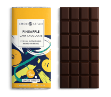 Pineapple-flavored chocolate bar